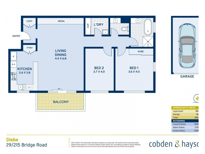 29/215 Bridge Road, Glebe NSW 2037 Floorplan