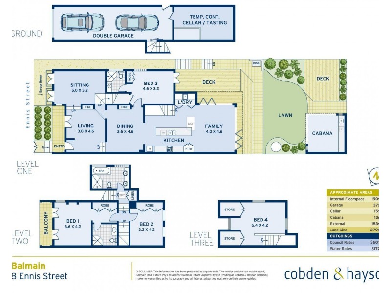 8 Ennis Street, Balmain NSW 2041 Floorplan