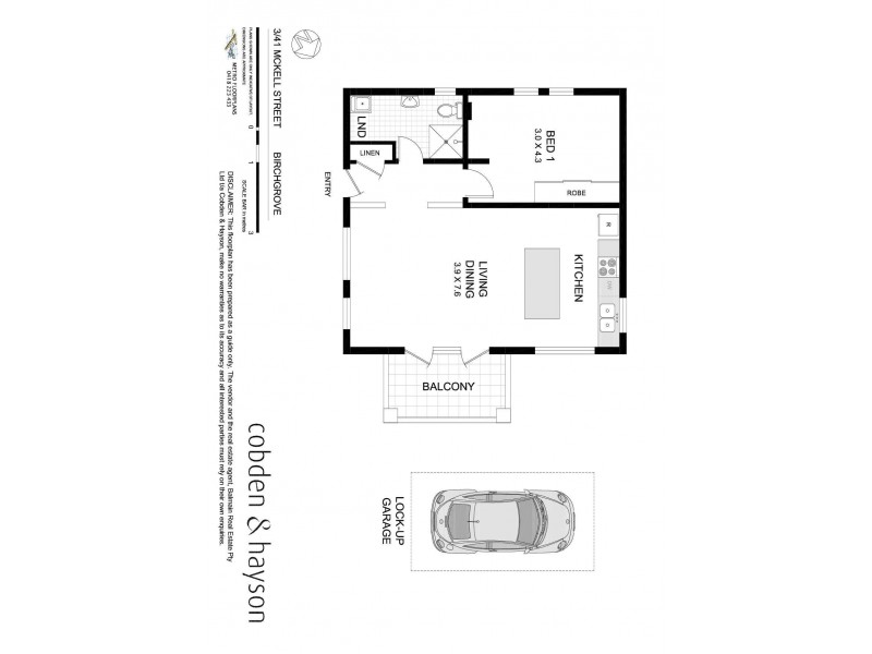 3/41 McKell Street, Birchgrove NSW 2041 Floorplan