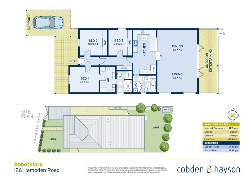 126 Hampden Road, Abbotsford NSW 2046 Floorplan