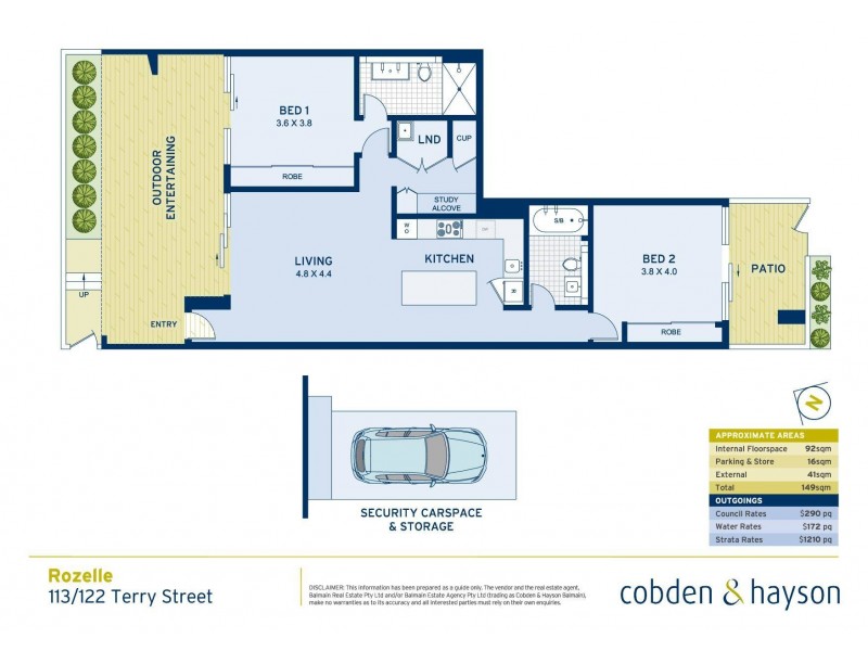 113/122 Terry Street, Rozelle NSW 2039 Floorplan