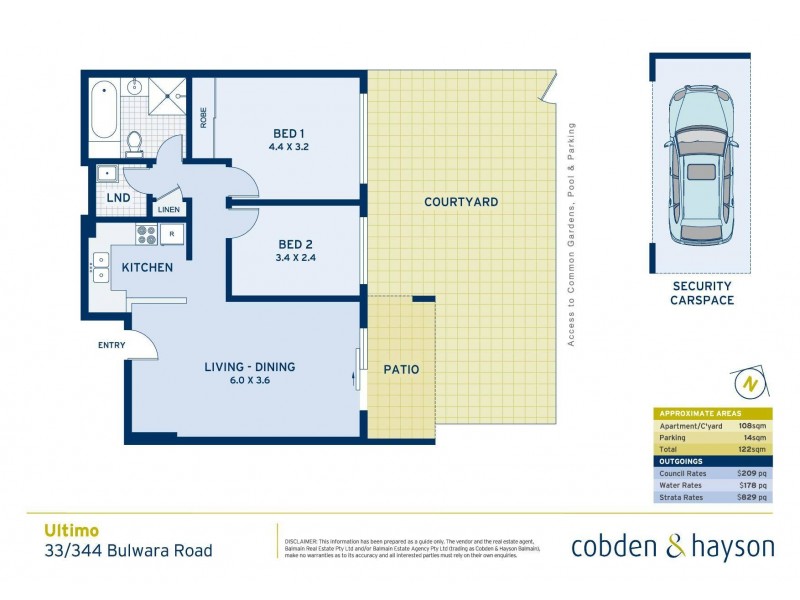 33/344 Bulwara Road, Ultimo NSW 2007 Floorplan
