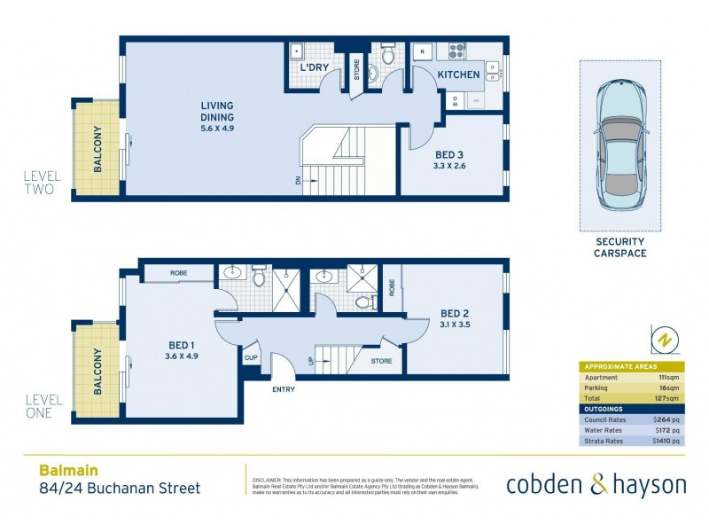 84/24 Buchanan Street, Balmain NSW 2041 Floorplan