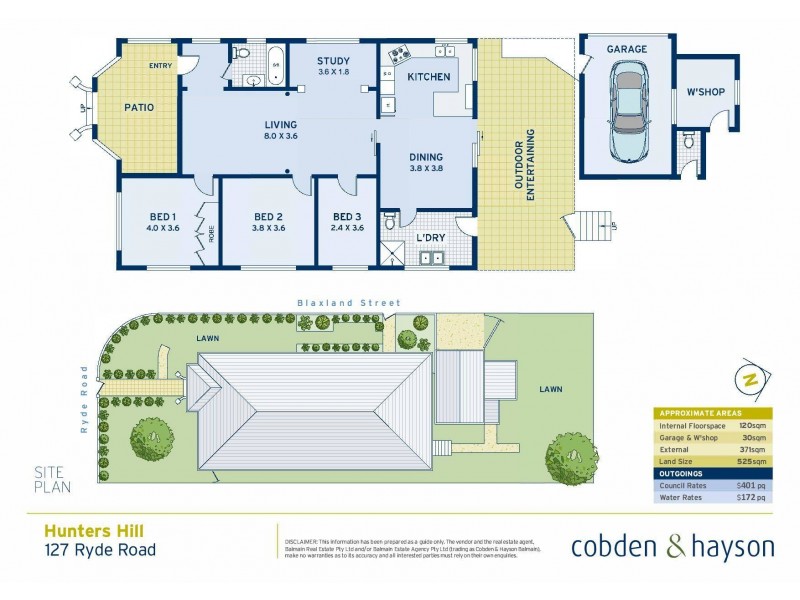 127 Ryde Road, Hunters Hill NSW 2110 Floorplan