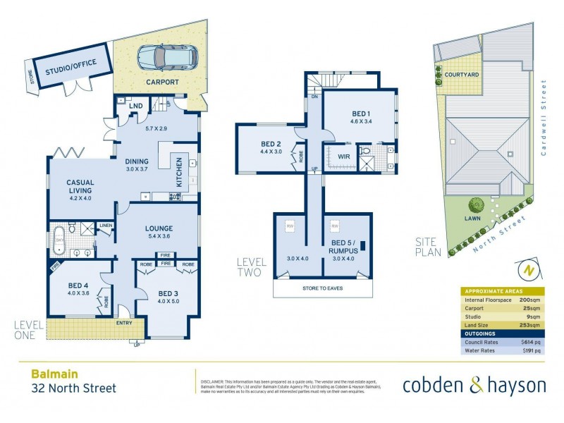 32 North Street, Balmain NSW 2041 Floorplan