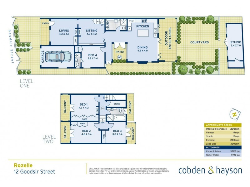 12 Goodsir Street, Rozelle NSW 2039 Floorplan