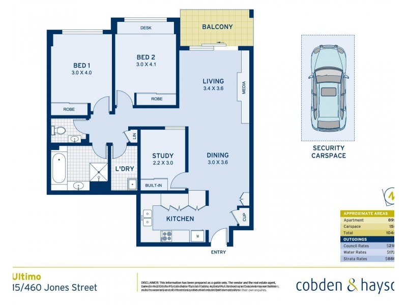 15/460 Jones Street, Ultimo NSW 2007 Floorplan