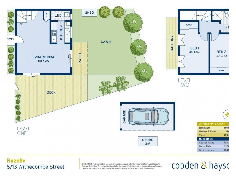 6/13 Withecombe Street, Rozelle NSW 2039 Floorplan