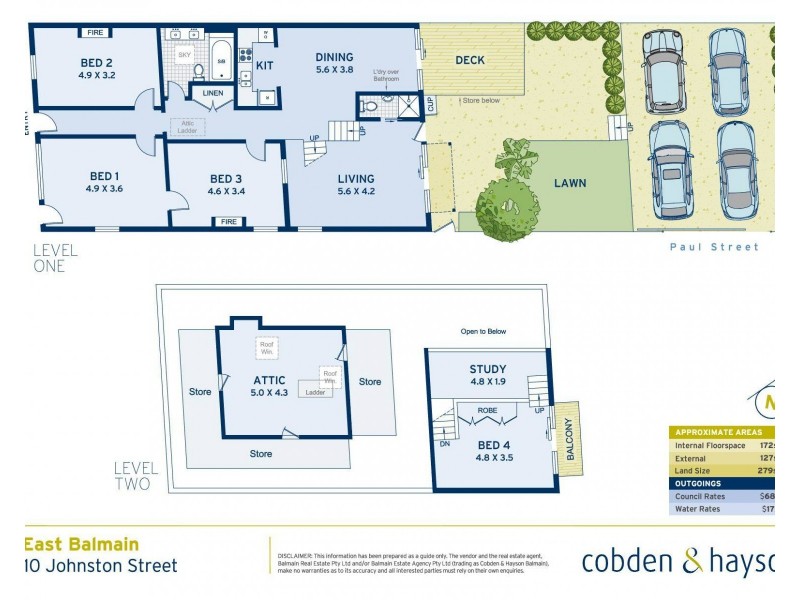 10 Johnston Street, Balmain East NSW 2041 Floorplan