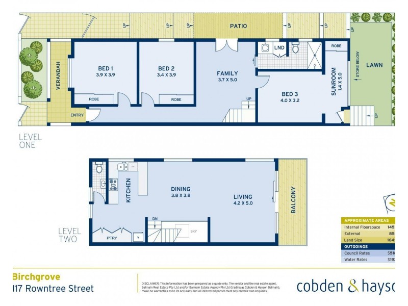 117 Rowntree Street, Birchgrove NSW 2041 Floorplan