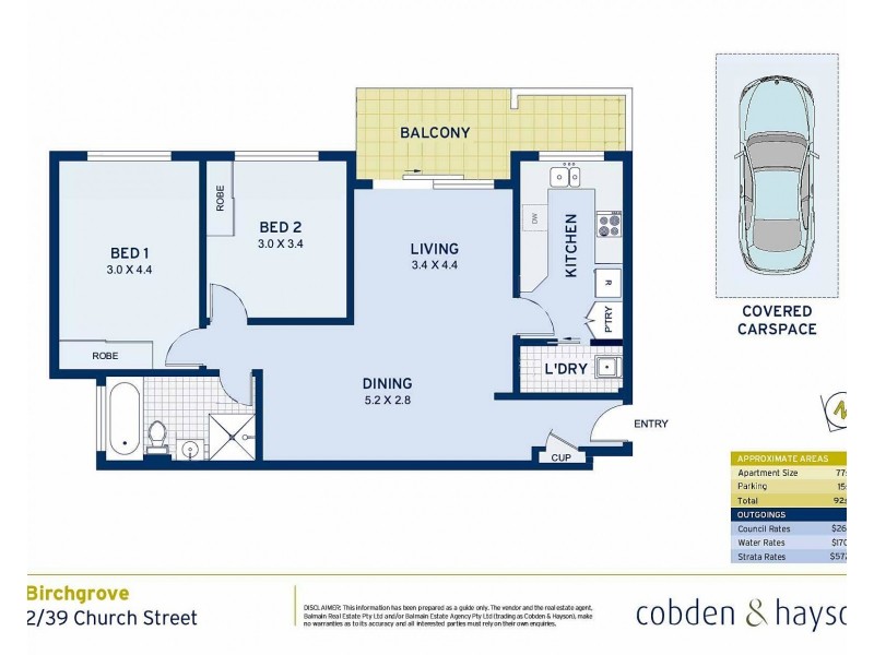 2/39 Church Street, Birchgrove NSW 2041 Floorplan