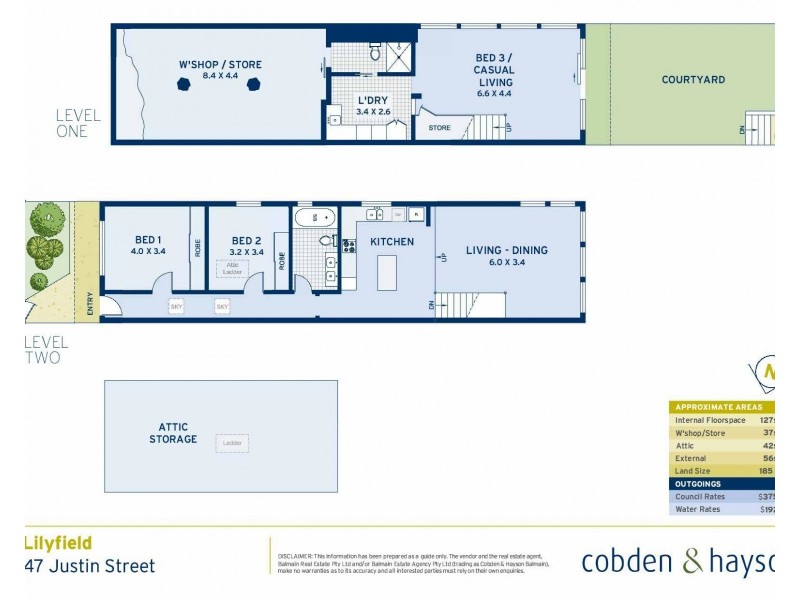 47 Justin Street, Lilyfield NSW 2040 Floorplan
