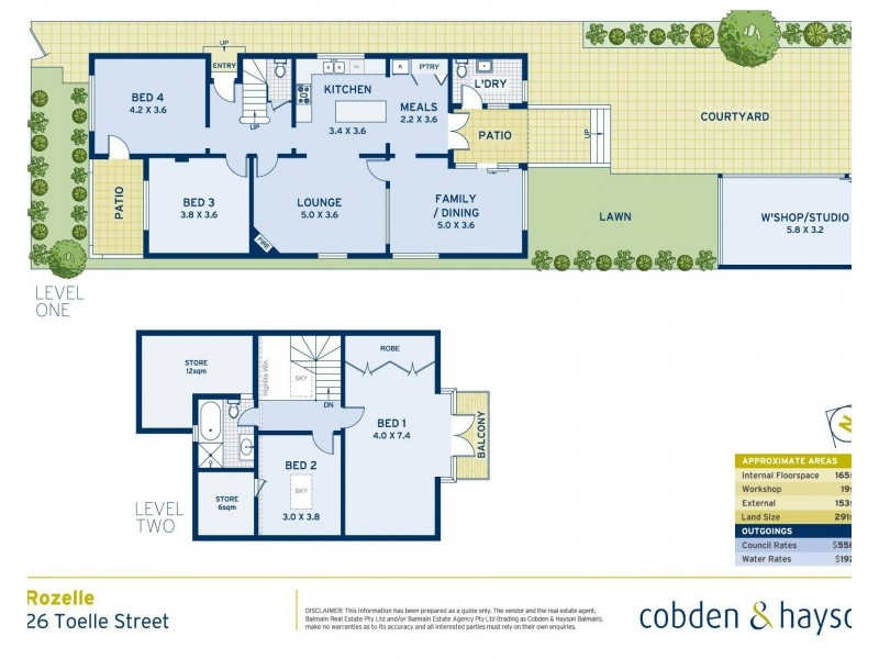 26 Toelle Street, Rozelle NSW 2039 Floorplan