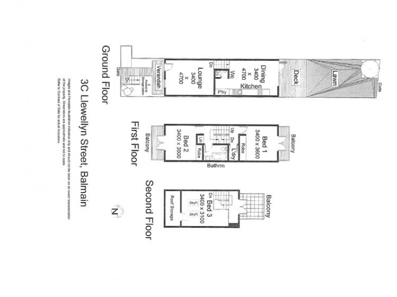 3C Llewellyn Street, Balmain NSW 2041 Floorplan