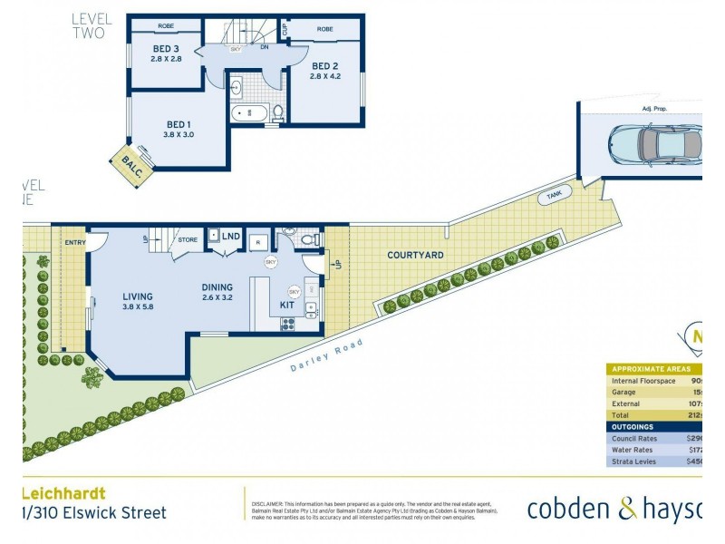 1/310 Elswick Street, Leichhardt NSW 2040 Floorplan
