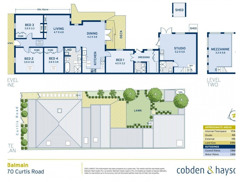 70 Curtis Road, Balmain NSW 2041 Floorplan