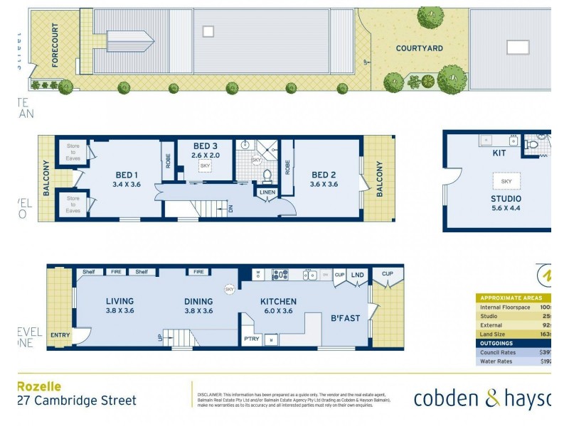27 Cambridge Street, Rozelle NSW 2039 Floorplan