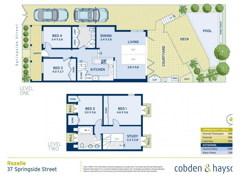 37 Springside Street, Rozelle NSW 2039 Floorplan