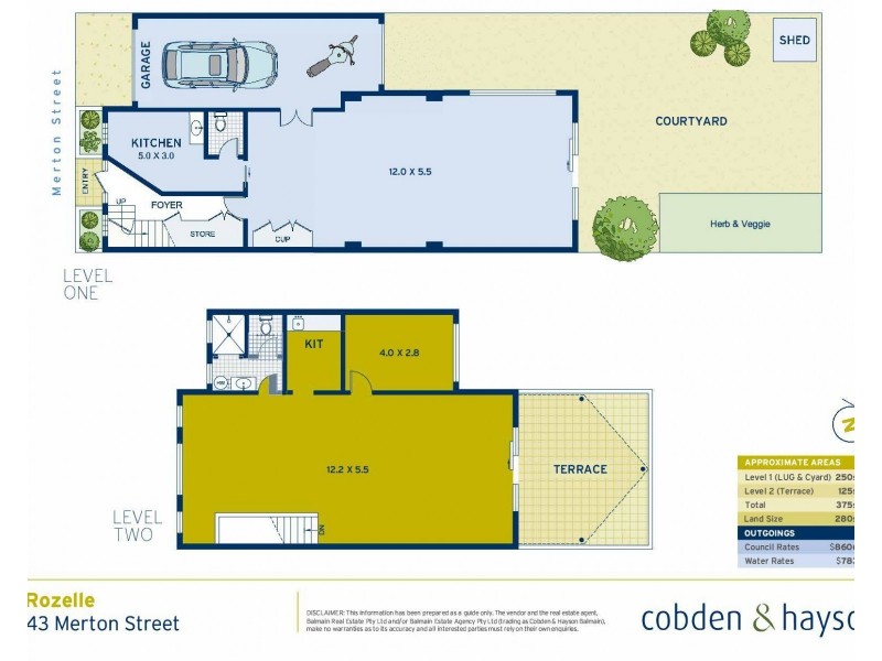 43 Merton Street, Rozelle NSW 2039 Floorplan