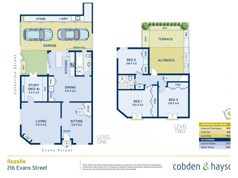 216 Evans Street, Rozelle NSW 2039 Floorplan