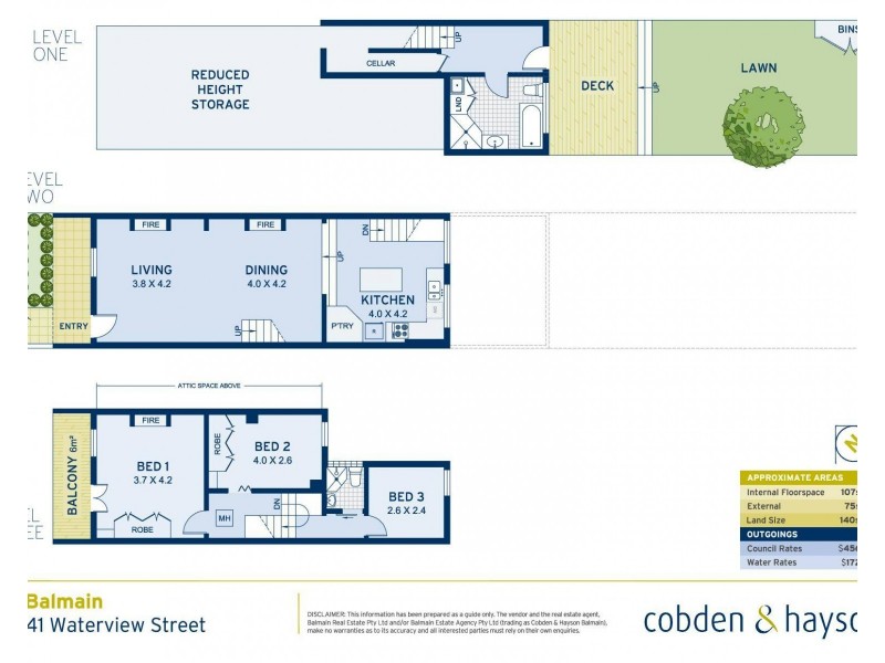 41 Waterview Street, Balmain NSW 2041 Floorplan