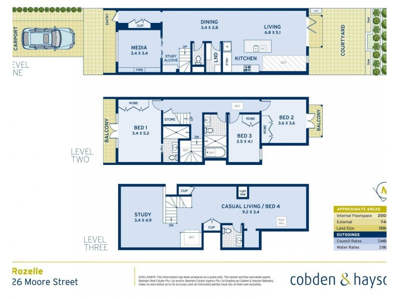 26 Moore Street, Rozelle NSW 2039 Floorplan