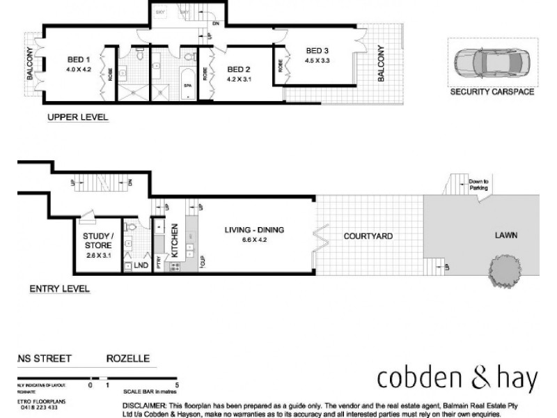 46A Evans Street, Rozelle NSW 2039 Floorplan