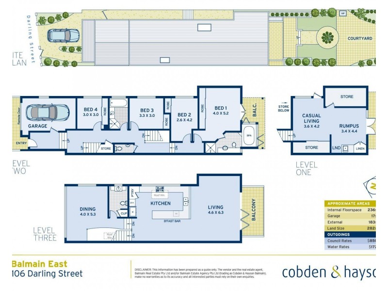 106 Darling Street, Balmain East NSW 2041 Floorplan