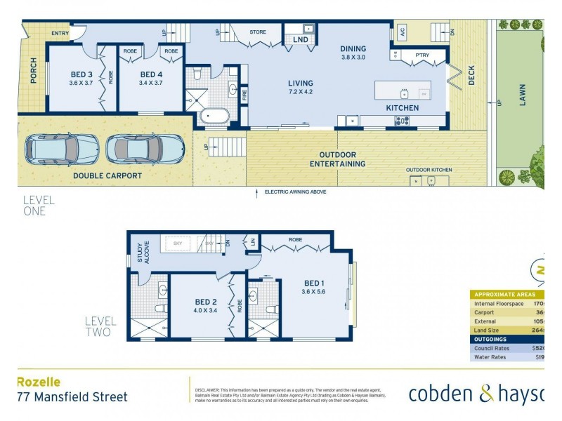 77 Mansfield Street, Rozelle NSW 2039 Floorplan