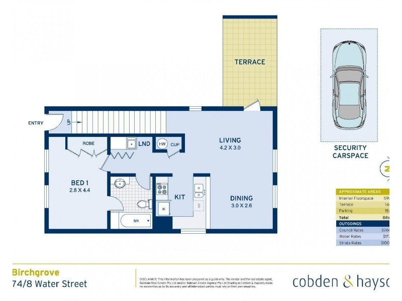 74/8 Water Street, Birchgrove NSW 2041 Floorplan