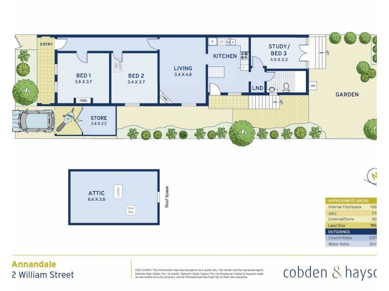 2 William Street, Annandale NSW 2038 Floorplan
