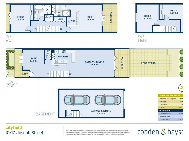 10/17 Joseph Street, Lilyfield NSW 2040 Floorplan