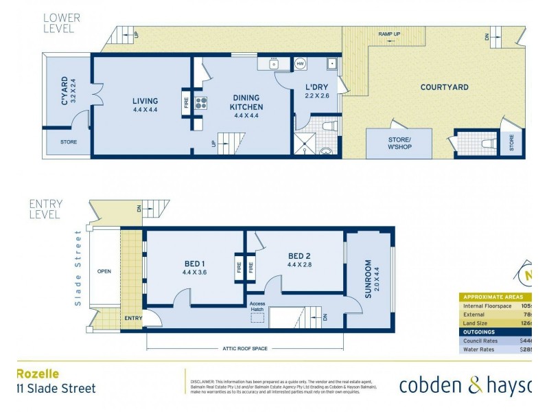 11 Slade Street, Rozelle NSW 2039 Floorplan