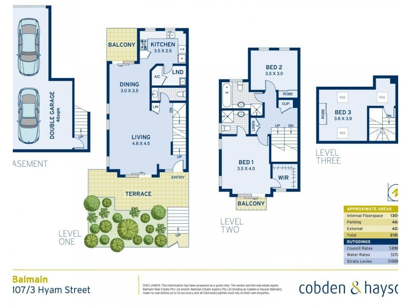 107/3 Hyam Street, Balmain NSW 2041 Floorplan