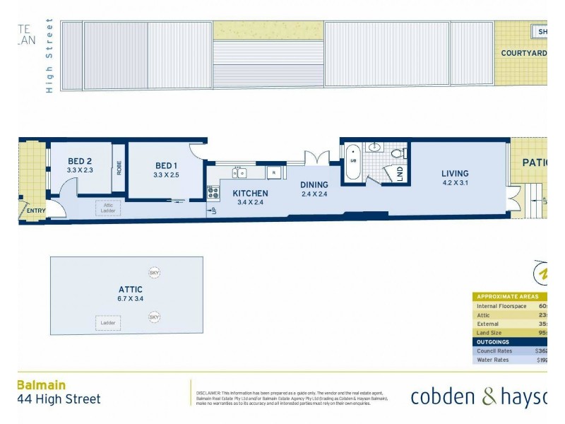 44 High Street, Balmain NSW 2041 Floorplan