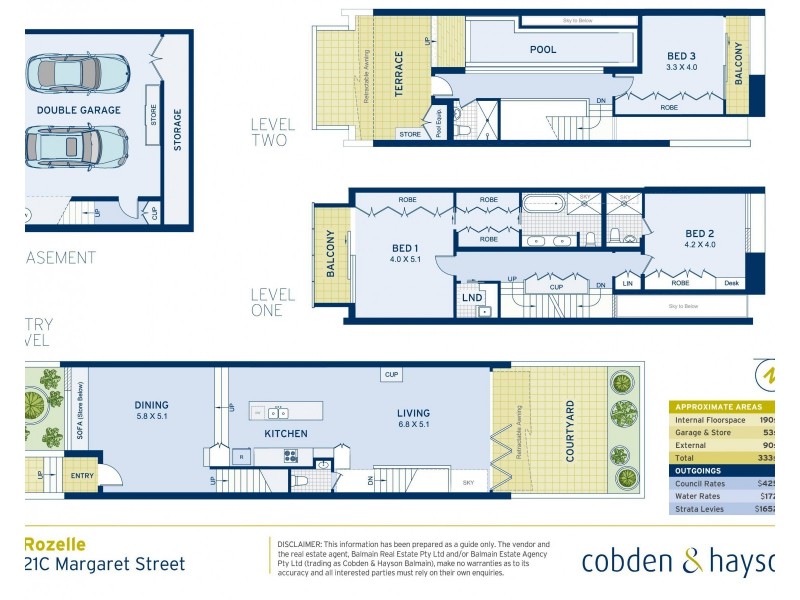 21C Margaret Street, Rozelle NSW 2039 Floorplan