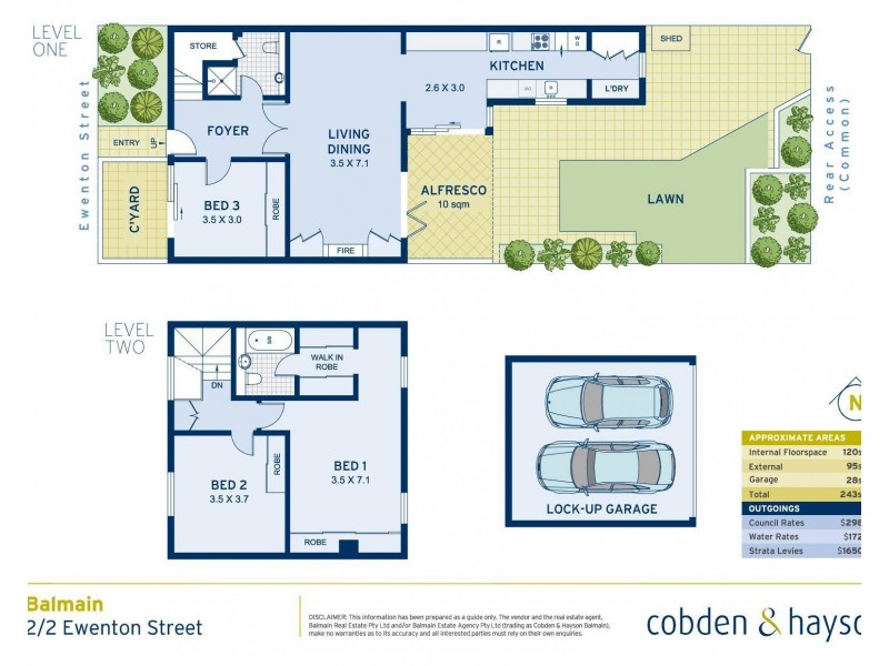 2/2 Ewenton Street, Balmain NSW 2041 Floorplan