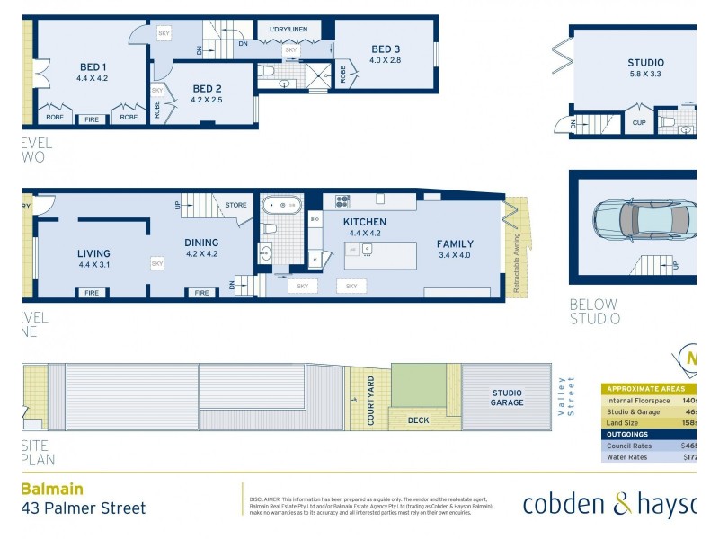 43 Palmer Street, Balmain NSW 2041 Floorplan