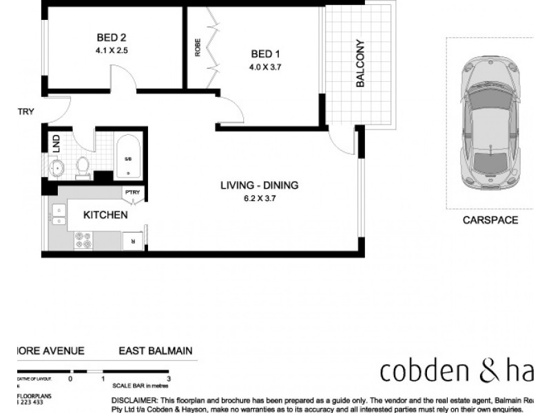 16/3 Gallimore Avenue, Balmain NSW 2041 Floorplan