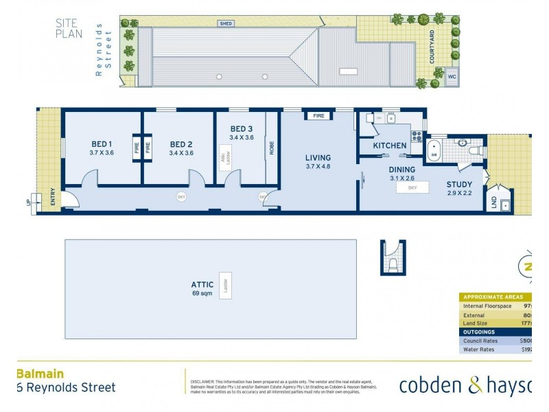 6 Reynolds Street, Balmain NSW 2041 Floorplan