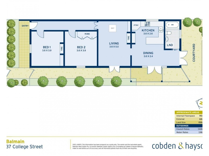 37 College Street, Balmain NSW 2041 Floorplan