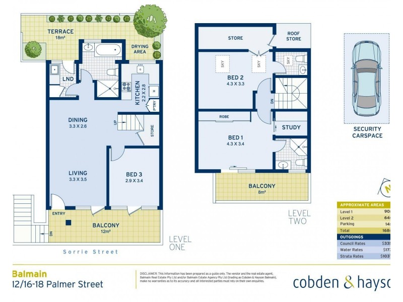 12/16-18 Palmer Street, Balmain NSW 2041 Floorplan