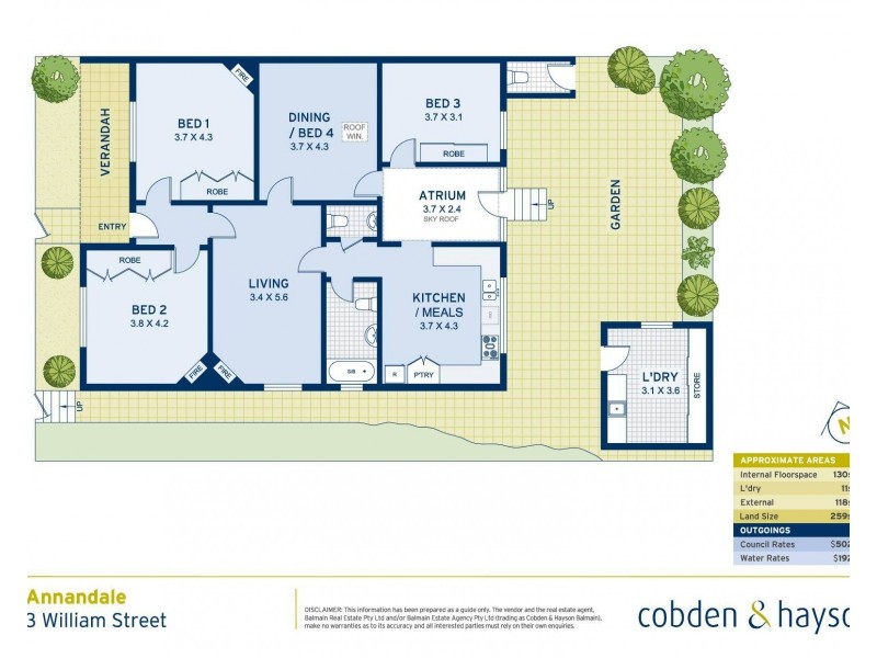 3 William Street, Annandale NSW 2038 Floorplan