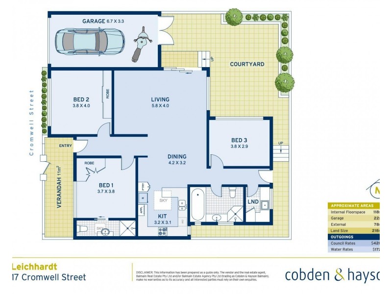 17 Cromwell Street, Leichhardt NSW 2040 Floorplan
