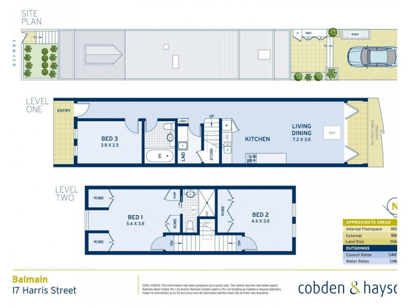 17 Harris Street, Balmain NSW 2041 Floorplan