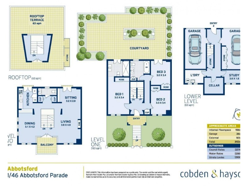 1/46 Abbotsford Parade, Abbotsford NSW 2046 Floorplan