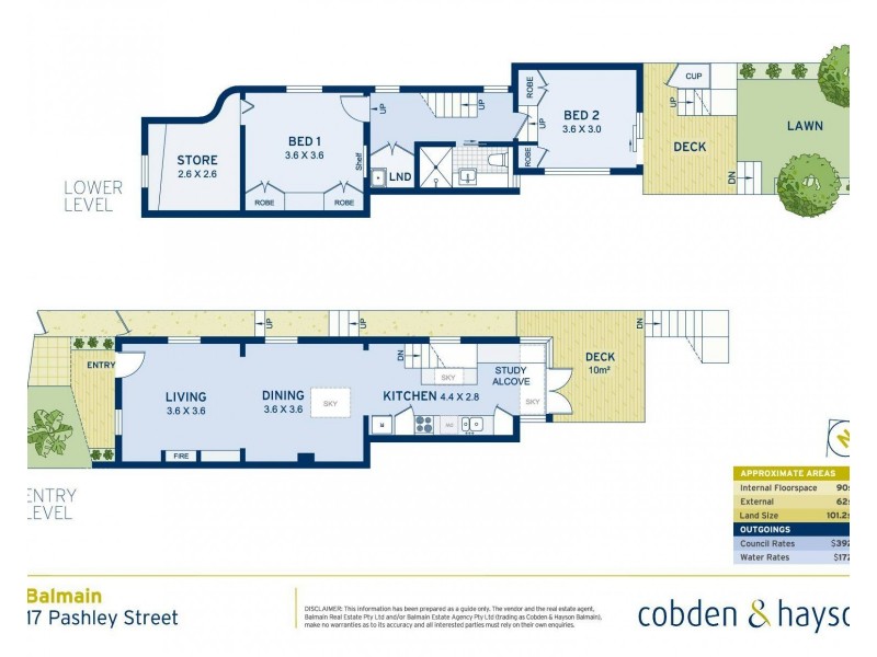 17 Pashley Street, Balmain NSW 2041 Floorplan