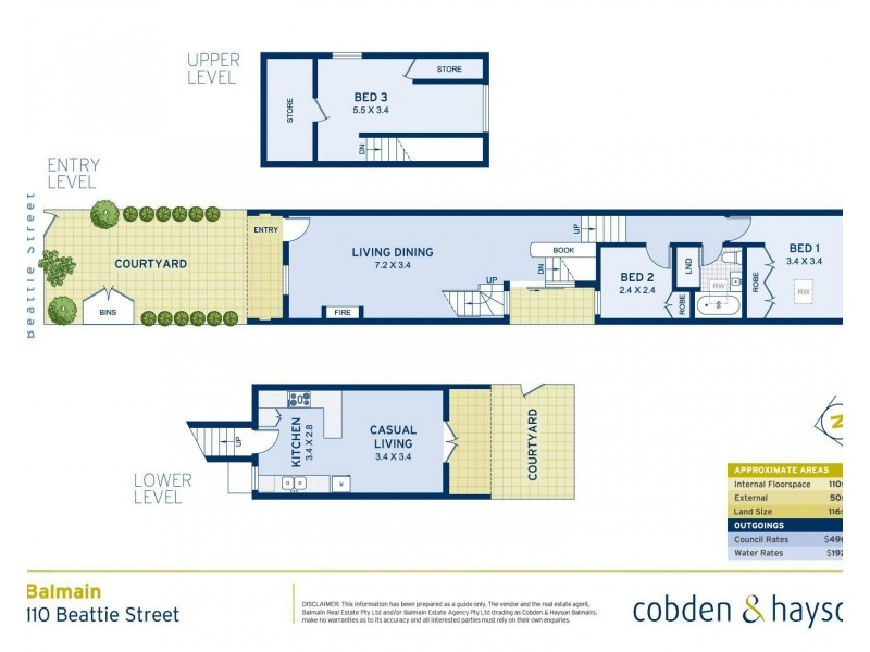 110 Beattie Street, Balmain NSW 2041 Floorplan