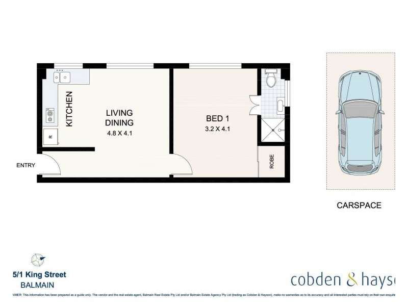 15/1 King Street, Balmain NSW 2041 Floorplan