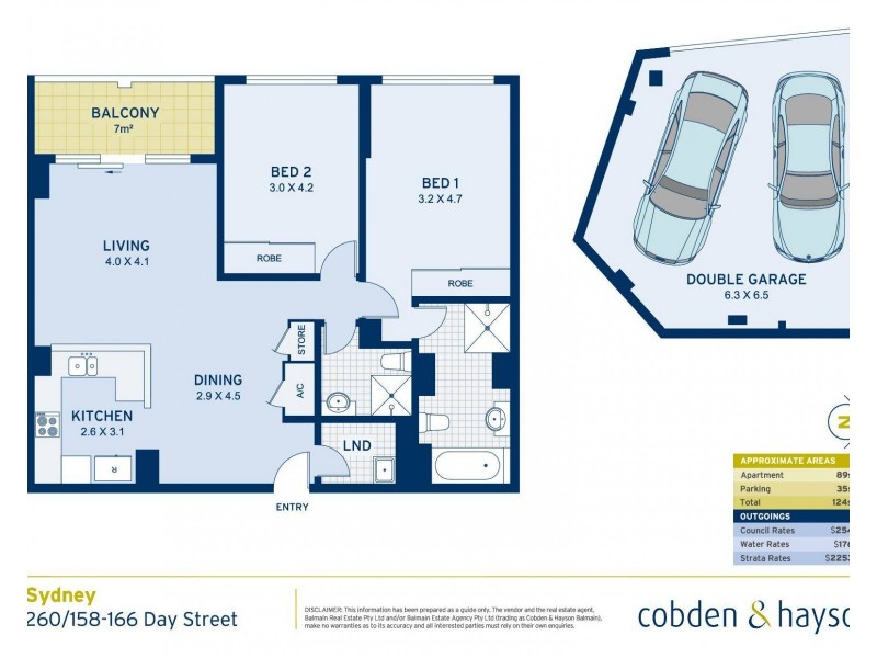 260/158-166 Day Street, Sydney NSW 2000 Floorplan